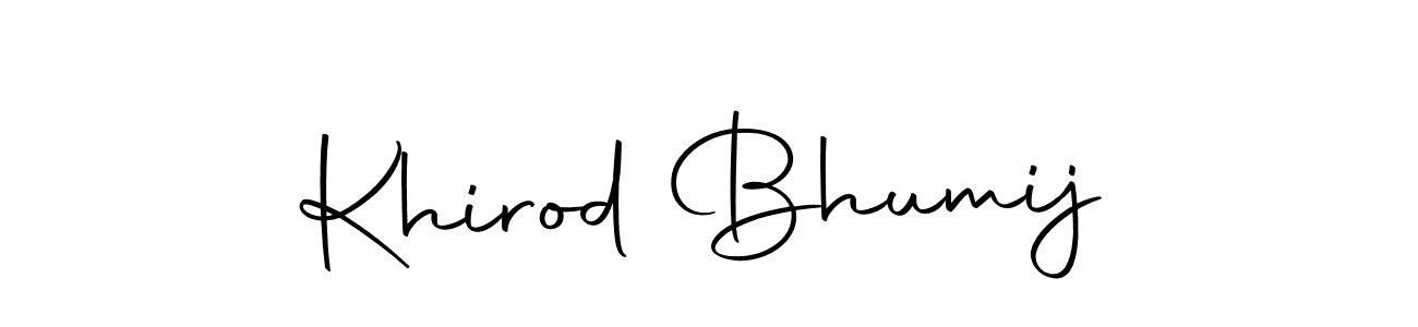 Also we have Khirod Bhumij name is the best signature style. Create professional handwritten signature collection using Autography-DOLnW autograph style. Khirod Bhumij signature style 10 images and pictures png
