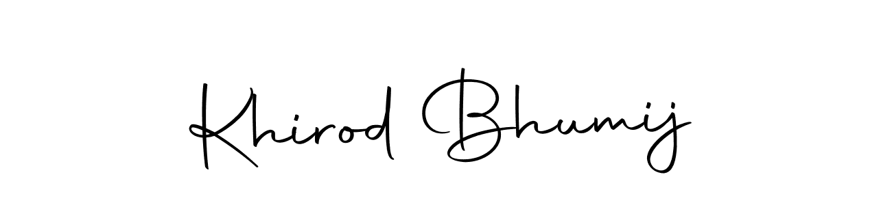 Also we have Khirod Bhumij name is the best signature style. Create professional handwritten signature collection using Autography-DOLnW autograph style. Khirod Bhumij signature style 10 images and pictures png