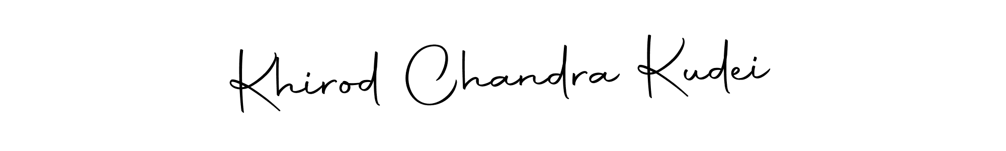 How to make Khirod Chandra Kudei name signature. Use Autography-DOLnW style for creating short signs online. This is the latest handwritten sign. Khirod Chandra Kudei signature style 10 images and pictures png