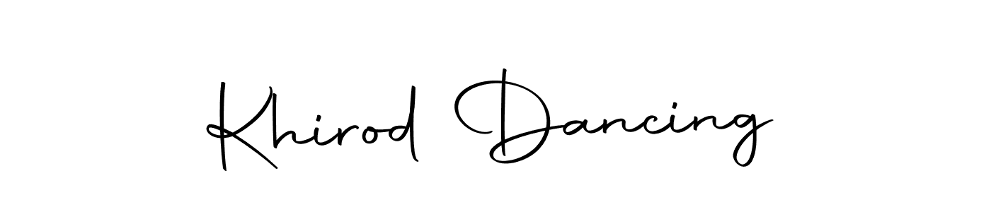 Use a signature maker to create a handwritten signature online. With this signature software, you can design (Autography-DOLnW) your own signature for name Khirod Dancing. Khirod Dancing signature style 10 images and pictures png