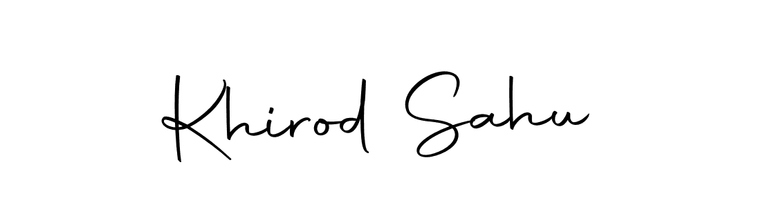 Design your own signature with our free online signature maker. With this signature software, you can create a handwritten (Autography-DOLnW) signature for name Khirod Sahu. Khirod Sahu signature style 10 images and pictures png