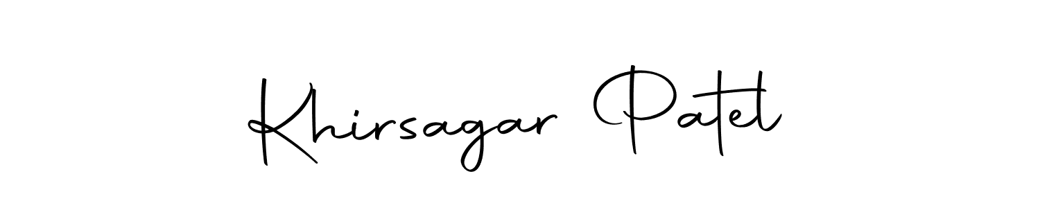 How to make Khirsagar Patel signature? Autography-DOLnW is a professional autograph style. Create handwritten signature for Khirsagar Patel name. Khirsagar Patel signature style 10 images and pictures png