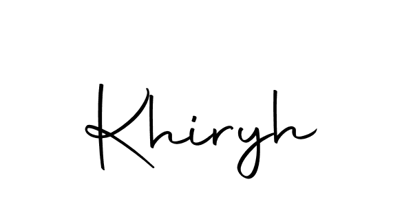 You can use this online signature creator to create a handwritten signature for the name Khiryh. This is the best online autograph maker. Khiryh signature style 10 images and pictures png