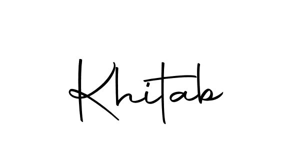 Make a beautiful signature design for name Khitab. With this signature (Autography-DOLnW) style, you can create a handwritten signature for free. Khitab signature style 10 images and pictures png