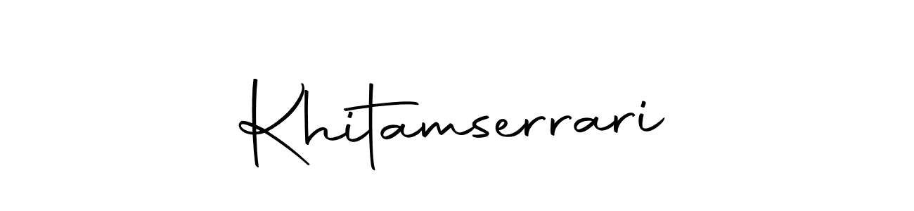 Khitamserrari stylish signature style. Best Handwritten Sign (Autography-DOLnW) for my name. Handwritten Signature Collection Ideas for my name Khitamserrari. Khitamserrari signature style 10 images and pictures png