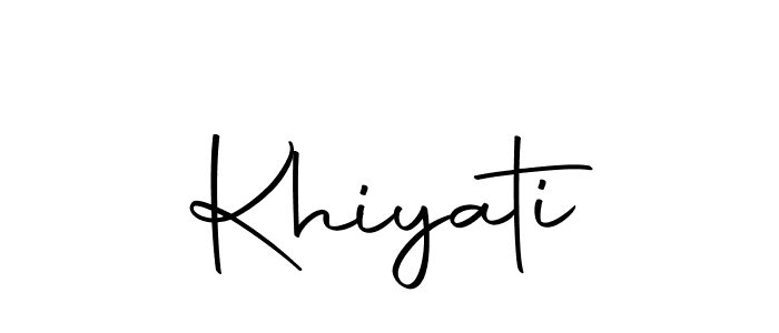 Create a beautiful signature design for name Khiyati. With this signature (Autography-DOLnW) fonts, you can make a handwritten signature for free. Khiyati signature style 10 images and pictures png