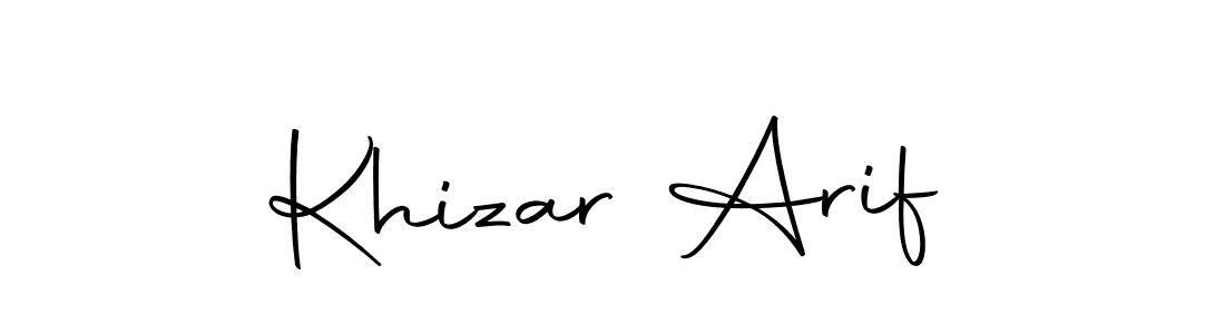 Use a signature maker to create a handwritten signature online. With this signature software, you can design (Autography-DOLnW) your own signature for name Khizar Arif. Khizar Arif signature style 10 images and pictures png