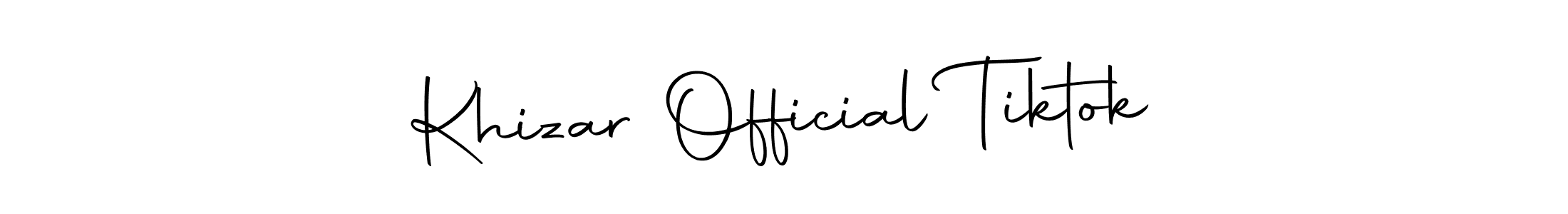 Similarly Autography-DOLnW is the best handwritten signature design. Signature creator online .You can use it as an online autograph creator for name Khizar Official Tiktok. Khizar Official Tiktok signature style 10 images and pictures png