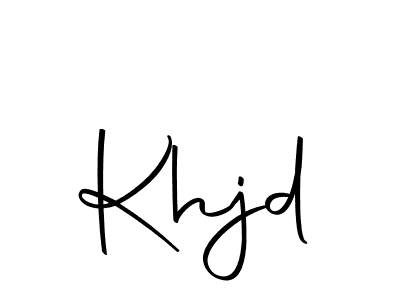 Design your own signature with our free online signature maker. With this signature software, you can create a handwritten (Autography-DOLnW) signature for name Khjd. Khjd signature style 10 images and pictures png