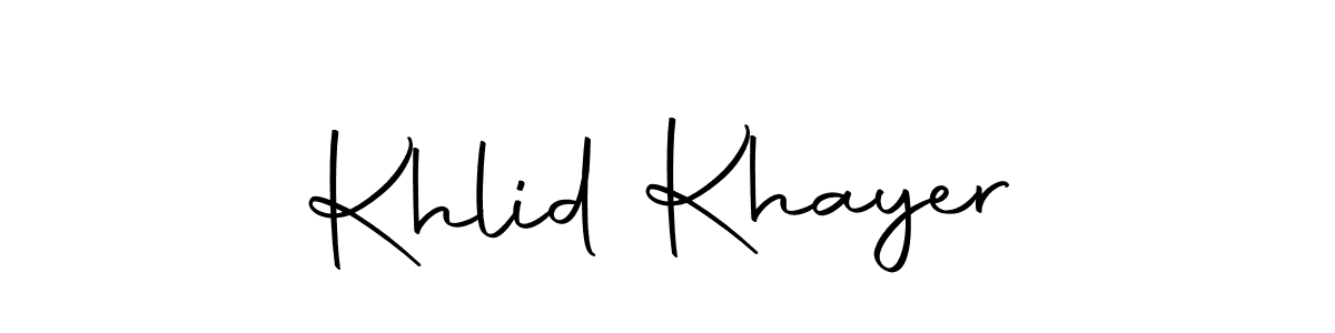 Make a short Khlid Khayer signature style. Manage your documents anywhere anytime using Autography-DOLnW. Create and add eSignatures, submit forms, share and send files easily. Khlid Khayer signature style 10 images and pictures png