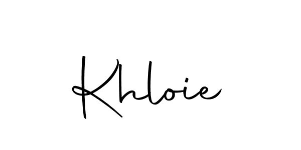 Make a beautiful signature design for name Khloie. With this signature (Autography-DOLnW) style, you can create a handwritten signature for free. Khloie signature style 10 images and pictures png