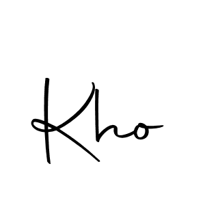 Use a signature maker to create a handwritten signature online. With this signature software, you can design (Autography-DOLnW) your own signature for name Kho. Kho signature style 10 images and pictures png