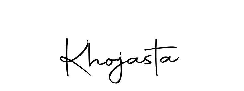 Use a signature maker to create a handwritten signature online. With this signature software, you can design (Autography-DOLnW) your own signature for name Khojasta. Khojasta signature style 10 images and pictures png