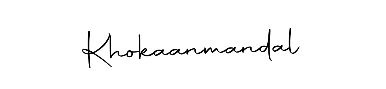 Here are the top 10 professional signature styles for the name Khokaanmandal. These are the best autograph styles you can use for your name. Khokaanmandal signature style 10 images and pictures png