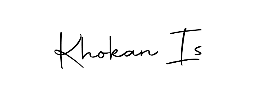 Also we have Khokan Is name is the best signature style. Create professional handwritten signature collection using Autography-DOLnW autograph style. Khokan Is signature style 10 images and pictures png