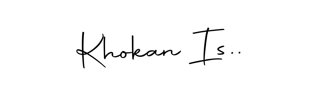 How to Draw Khokan Is.. signature style? Autography-DOLnW is a latest design signature styles for name Khokan Is... Khokan Is.. signature style 10 images and pictures png