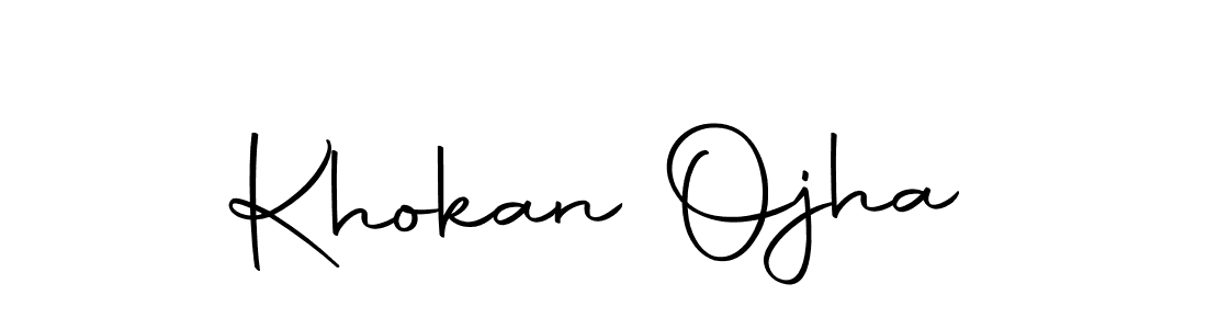 You should practise on your own different ways (Autography-DOLnW) to write your name (Khokan Ojha) in signature. don't let someone else do it for you. Khokan Ojha signature style 10 images and pictures png