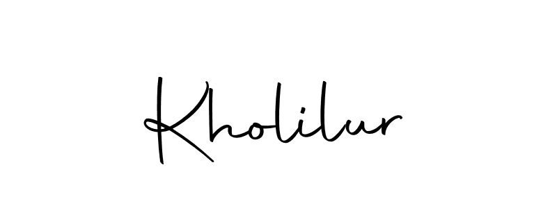 Kholilur stylish signature style. Best Handwritten Sign (Autography-DOLnW) for my name. Handwritten Signature Collection Ideas for my name Kholilur. Kholilur signature style 10 images and pictures png