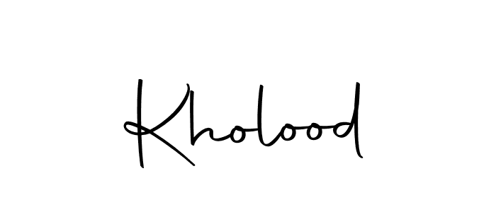 Make a beautiful signature design for name Kholood. With this signature (Autography-DOLnW) style, you can create a handwritten signature for free. Kholood signature style 10 images and pictures png