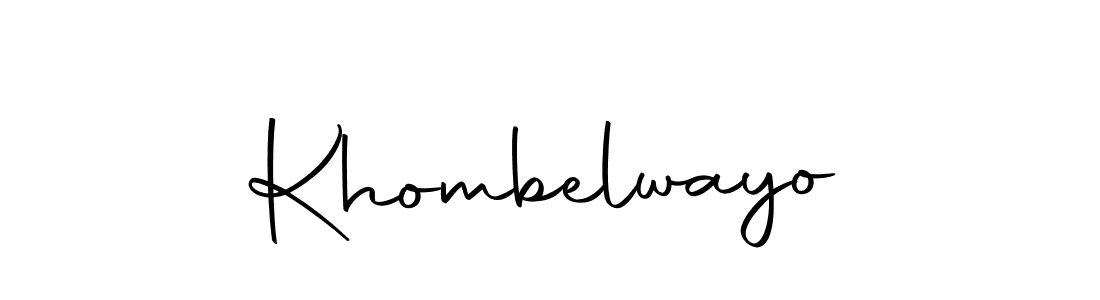 How to make Khombelwayo name signature. Use Autography-DOLnW style for creating short signs online. This is the latest handwritten sign. Khombelwayo signature style 10 images and pictures png