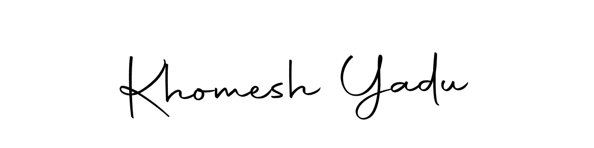 You can use this online signature creator to create a handwritten signature for the name Khomesh Yadu. This is the best online autograph maker. Khomesh Yadu signature style 10 images and pictures png