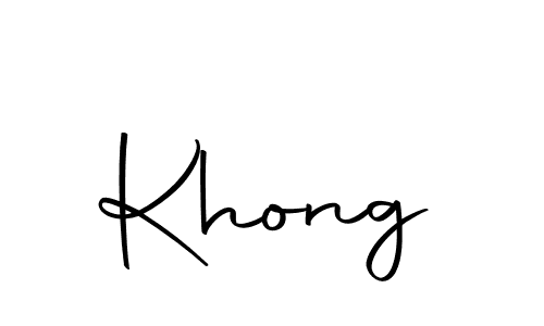 Design your own signature with our free online signature maker. With this signature software, you can create a handwritten (Autography-DOLnW) signature for name Khong. Khong signature style 10 images and pictures png