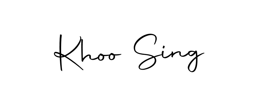 The best way (Autography-DOLnW) to make a short signature is to pick only two or three words in your name. The name Khoo Sing include a total of six letters. For converting this name. Khoo Sing signature style 10 images and pictures png