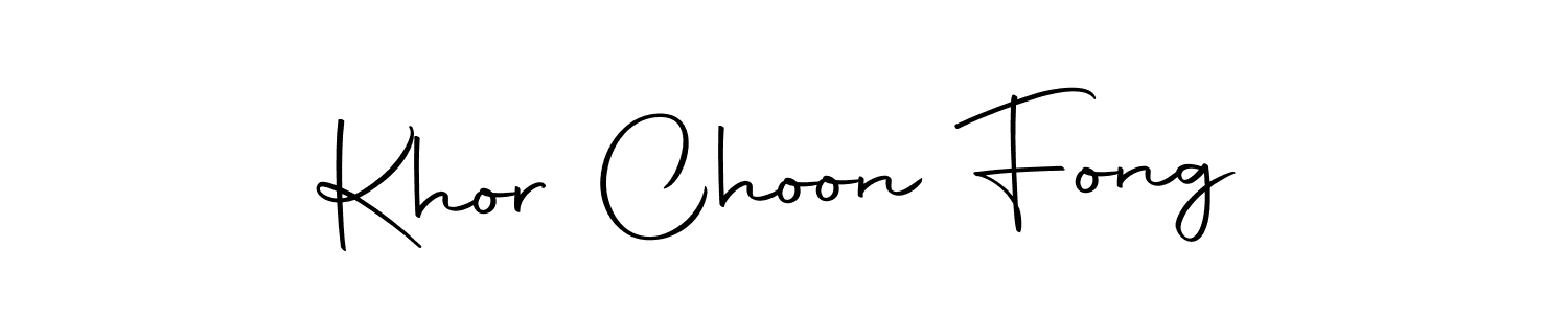 Create a beautiful signature design for name Khor Choon Fong. With this signature (Autography-DOLnW) fonts, you can make a handwritten signature for free. Khor Choon Fong signature style 10 images and pictures png