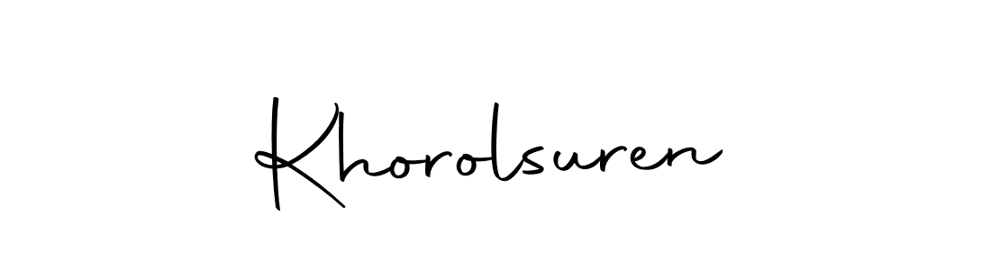 How to make Khorolsuren name signature. Use Autography-DOLnW style for creating short signs online. This is the latest handwritten sign. Khorolsuren signature style 10 images and pictures png