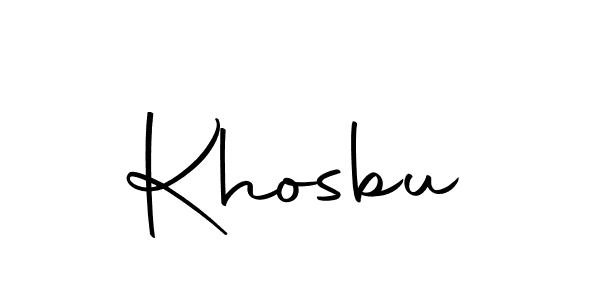 How to make Khosbu signature? Autography-DOLnW is a professional autograph style. Create handwritten signature for Khosbu name. Khosbu signature style 10 images and pictures png