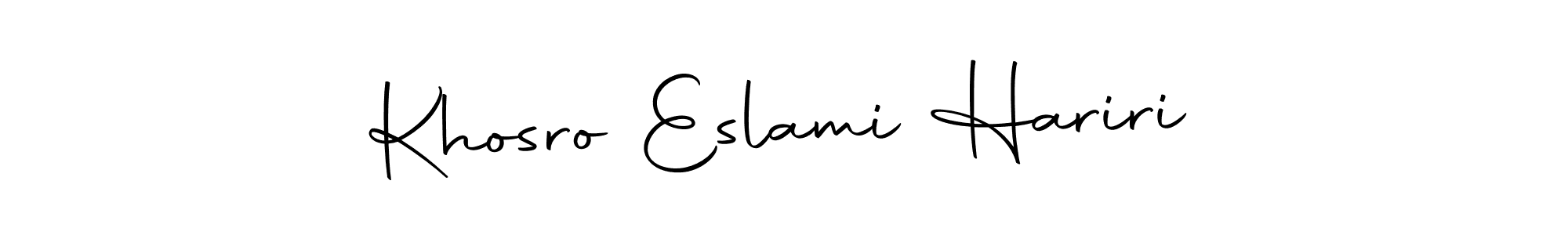 Make a beautiful signature design for name Khosro Eslami Hariri. With this signature (Autography-DOLnW) style, you can create a handwritten signature for free. Khosro Eslami Hariri signature style 10 images and pictures png