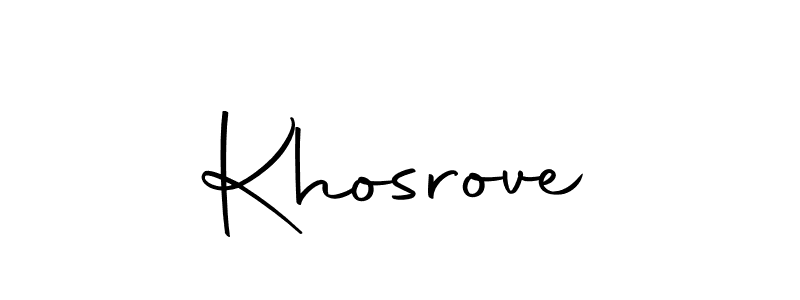 Khosrove stylish signature style. Best Handwritten Sign (Autography-DOLnW) for my name. Handwritten Signature Collection Ideas for my name Khosrove. Khosrove signature style 10 images and pictures png