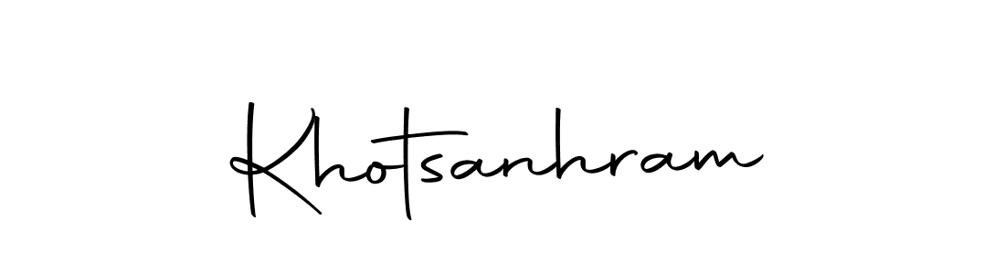 Khotsanhram stylish signature style. Best Handwritten Sign (Autography-DOLnW) for my name. Handwritten Signature Collection Ideas for my name Khotsanhram. Khotsanhram signature style 10 images and pictures png