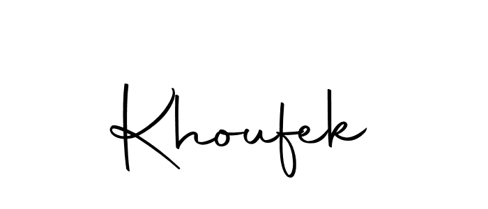 Create a beautiful signature design for name Khoufek. With this signature (Autography-DOLnW) fonts, you can make a handwritten signature for free. Khoufek signature style 10 images and pictures png