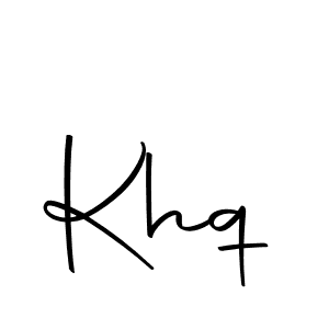 Create a beautiful signature design for name Khq. With this signature (Autography-DOLnW) fonts, you can make a handwritten signature for free. Khq signature style 10 images and pictures png