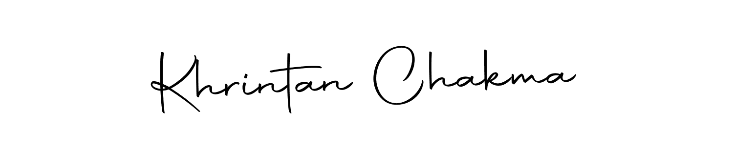 Create a beautiful signature design for name Khrintan Chakma. With this signature (Autography-DOLnW) fonts, you can make a handwritten signature for free. Khrintan Chakma signature style 10 images and pictures png