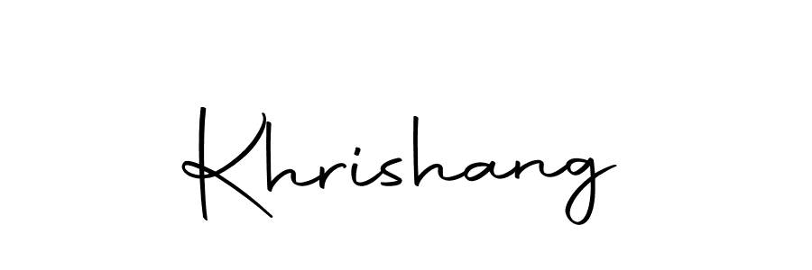 Design your own signature with our free online signature maker. With this signature software, you can create a handwritten (Autography-DOLnW) signature for name Khrishang. Khrishang signature style 10 images and pictures png