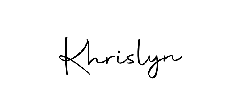 The best way (Autography-DOLnW) to make a short signature is to pick only two or three words in your name. The name Khrislyn include a total of six letters. For converting this name. Khrislyn signature style 10 images and pictures png