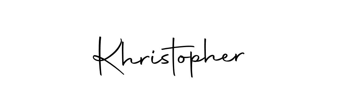 Create a beautiful signature design for name Khristopher. With this signature (Autography-DOLnW) fonts, you can make a handwritten signature for free. Khristopher signature style 10 images and pictures png