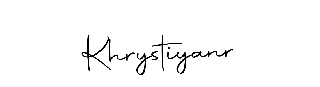 if you are searching for the best signature style for your name Khrystiyanr. so please give up your signature search. here we have designed multiple signature styles  using Autography-DOLnW. Khrystiyanr signature style 10 images and pictures png
