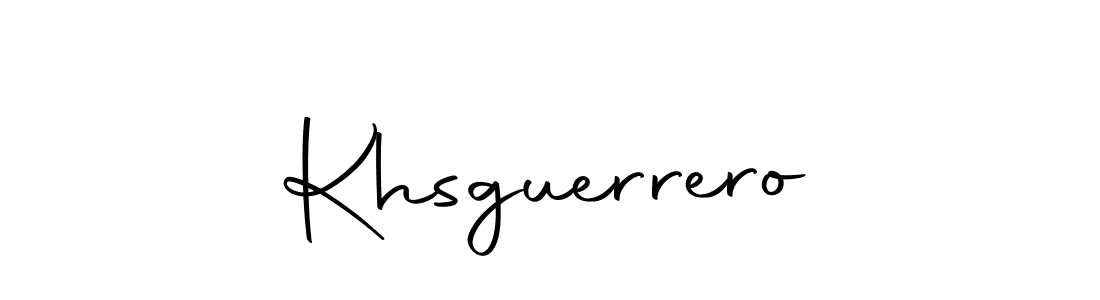 How to make Khsguerrero name signature. Use Autography-DOLnW style for creating short signs online. This is the latest handwritten sign. Khsguerrero signature style 10 images and pictures png