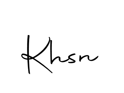 Create a beautiful signature design for name Khsn. With this signature (Autography-DOLnW) fonts, you can make a handwritten signature for free. Khsn signature style 10 images and pictures png