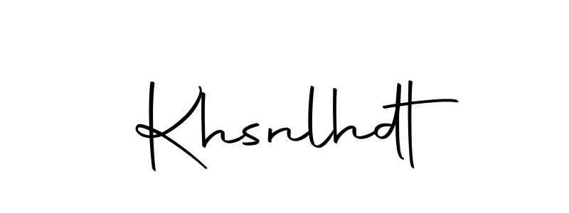 Make a beautiful signature design for name Khsnlhdt. Use this online signature maker to create a handwritten signature for free. Khsnlhdt signature style 10 images and pictures png