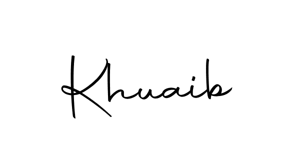 Create a beautiful signature design for name Khuaib. With this signature (Autography-DOLnW) fonts, you can make a handwritten signature for free. Khuaib signature style 10 images and pictures png
