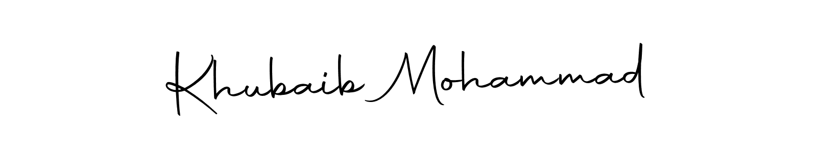 Make a beautiful signature design for name Khubaib Mohammad. Use this online signature maker to create a handwritten signature for free. Khubaib Mohammad signature style 10 images and pictures png