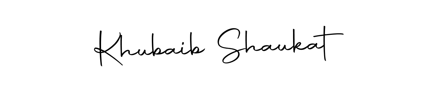 How to make Khubaib Shaukat signature? Autography-DOLnW is a professional autograph style. Create handwritten signature for Khubaib Shaukat name. Khubaib Shaukat signature style 10 images and pictures png