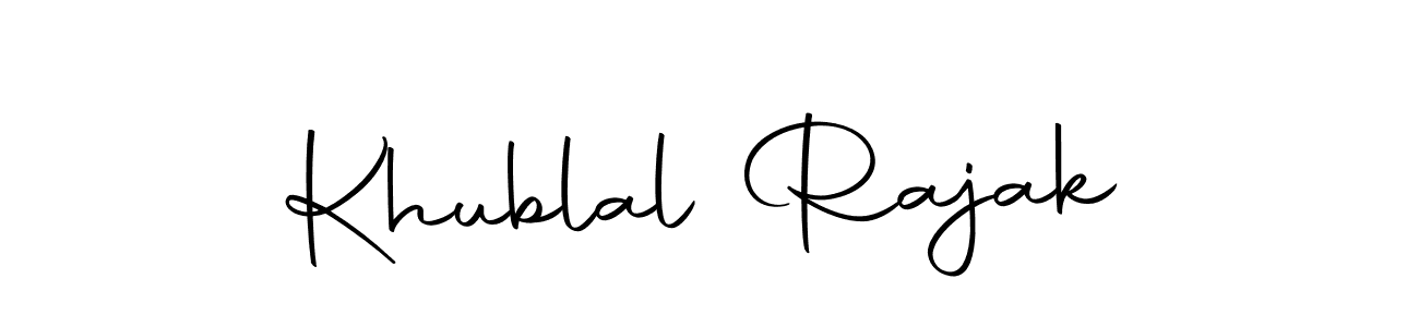 Also we have Khublal Rajak name is the best signature style. Create professional handwritten signature collection using Autography-DOLnW autograph style. Khublal Rajak signature style 10 images and pictures png