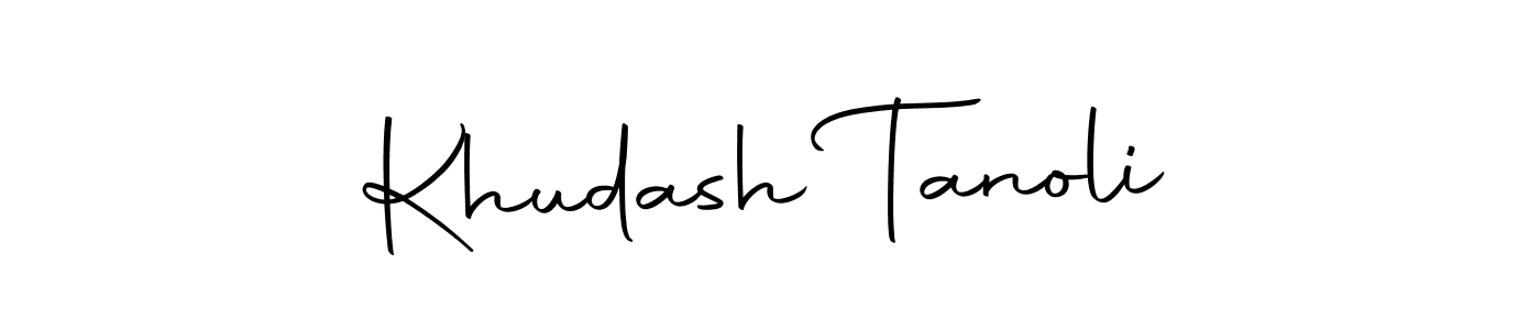 Khudash Tanoli stylish signature style. Best Handwritten Sign (Autography-DOLnW) for my name. Handwritten Signature Collection Ideas for my name Khudash Tanoli. Khudash Tanoli signature style 10 images and pictures png