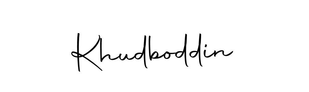 Create a beautiful signature design for name Khudboddin. With this signature (Autography-DOLnW) fonts, you can make a handwritten signature for free. Khudboddin signature style 10 images and pictures png