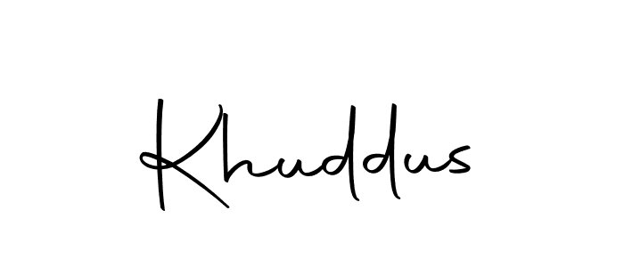 Also we have Khuddus name is the best signature style. Create professional handwritten signature collection using Autography-DOLnW autograph style. Khuddus signature style 10 images and pictures png